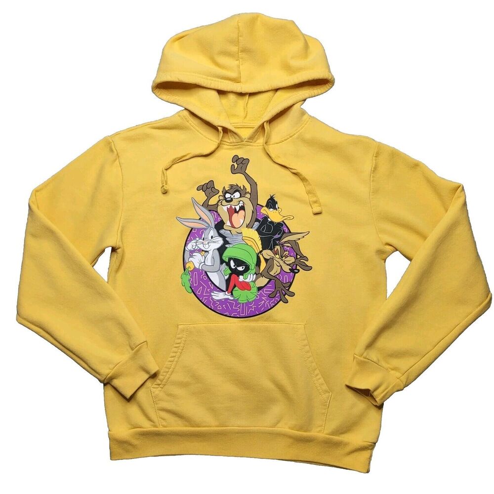 Looney Tunes Womens Sweatshirt  Golden Yellow Juniors Size Medium 7-9 EUC